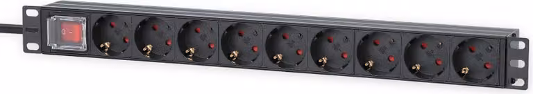 Intellinet 715133 Presa INTELLINET a 9 vie 2 m di cavo Interruttore di rete 1U