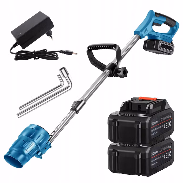 Sfogliatrice/soffiatore da giardino pieghevole alimentato a batteria (2 batterie da 300 mAh)