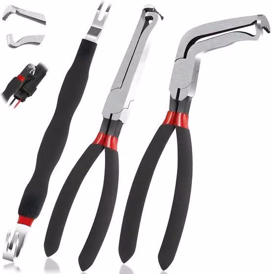 Set di utensili elettrici per connettori a pulsante, 8 pollici, set da 3 pezzi