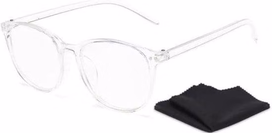 Occhiali con filtro luce blu unisex trasparenti