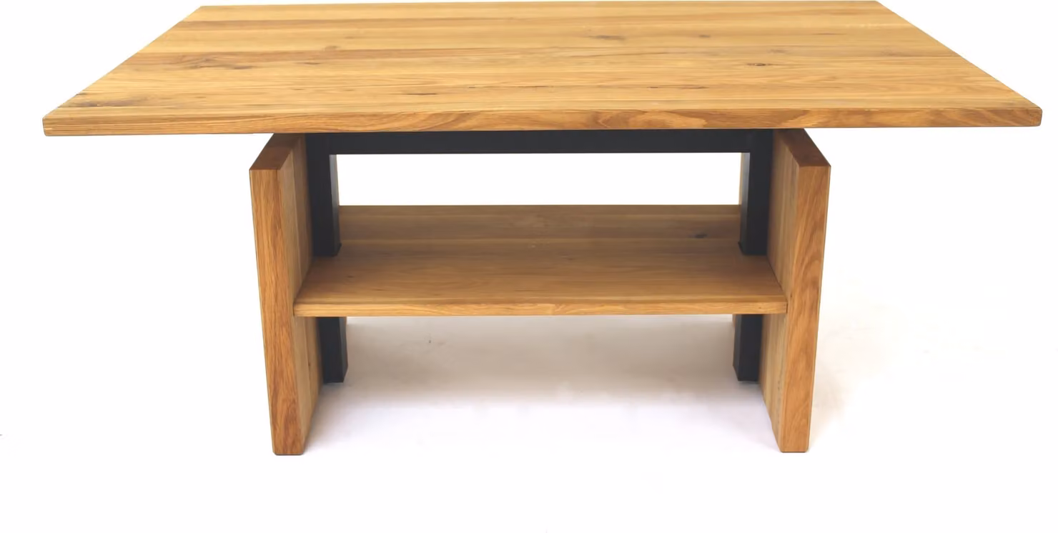 Tavolino >2136< in rovere massiccio, rovere - 105x47x65cm (LxAxP)