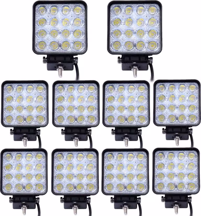 Fari da lavoro a LED Greenmigo 48 W, 3800 lumen, 10 pezzi