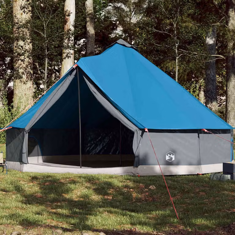 Tenda Familiare Impermeabile vidaXL per 12 Persone Blu