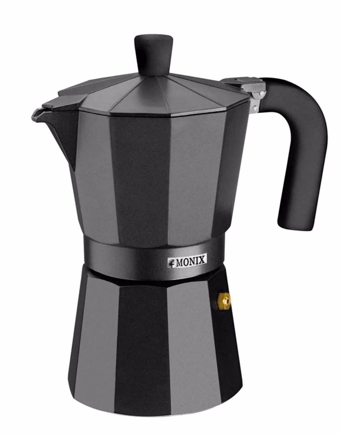 Caffettiera in alluminio noir, 9 tazze