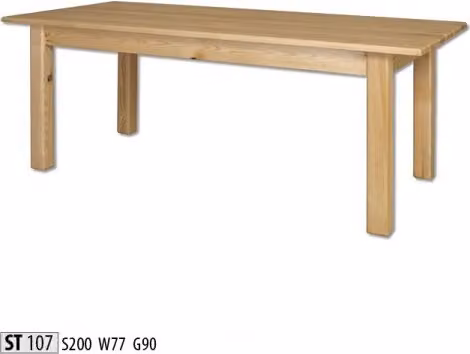 Tisch Esstisch Massive Möbel Esszimmer 200x90cm Echtes Holz Vollholz Tische