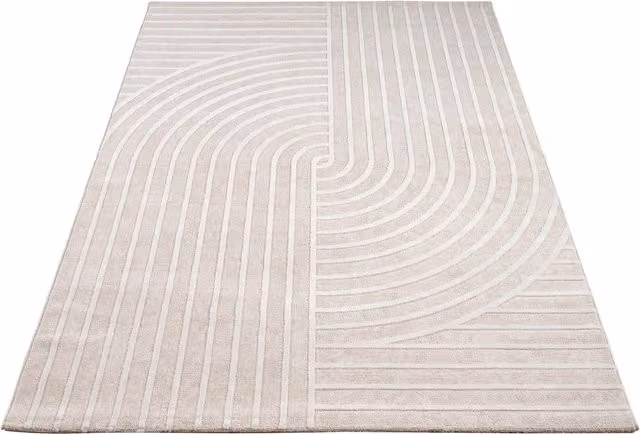 Tappeto moderno Sorrento crema 120x160 cm