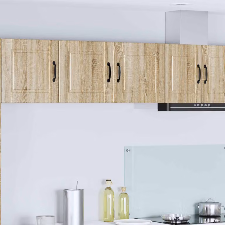 Armadietto a muro vidaXL PORTO in Rovere Sonoma marrone per cucina L 80 x P 31 x H 40 cm