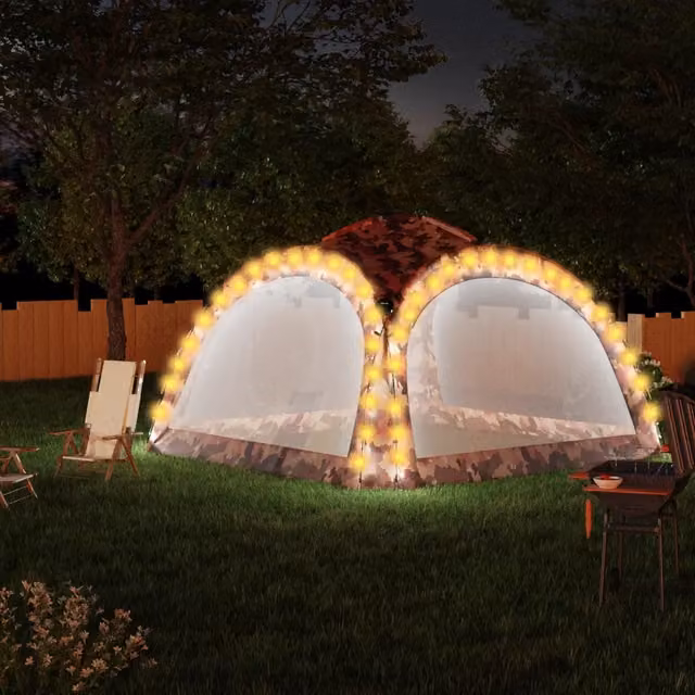 Tenda per feste vidaXL con LED multicolore e 4 pareti L/P/H: 360 x 360 x 230 cm – 2