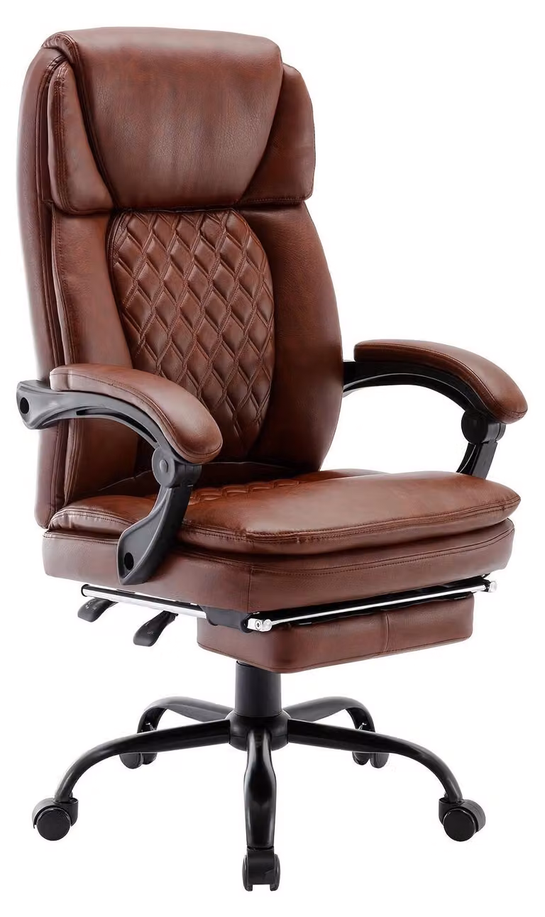 Sedia da ufficio ergonomica - Sedia da ufficio con poggiapiedi - Sedia da ufficio - Sedia da ufficio con schienale alto