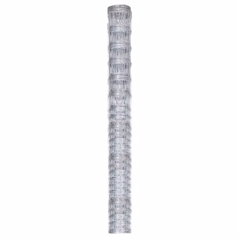 Recinzione da giardino in acciaio zincato 50x1,6 m argento