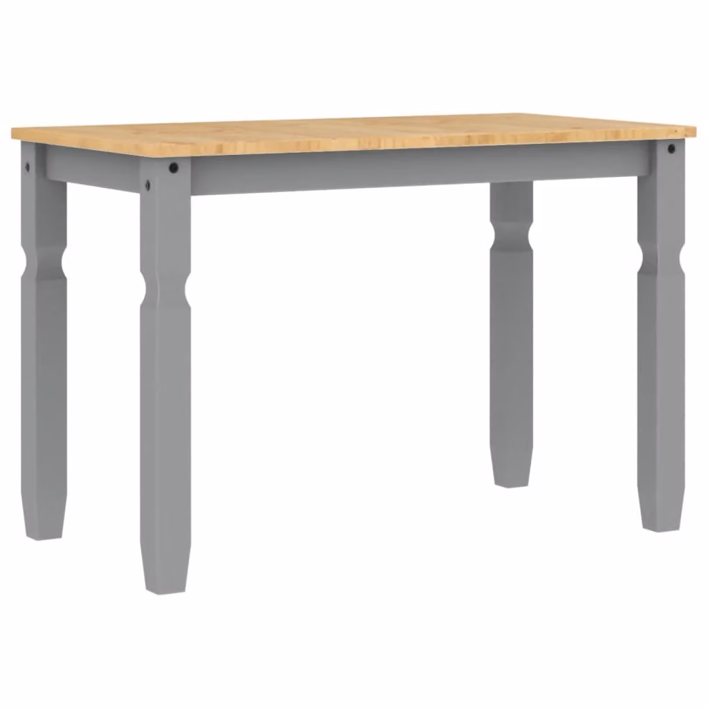 Tavolo da Pranzo 112x60x75 cm in Legno Massello di Pino