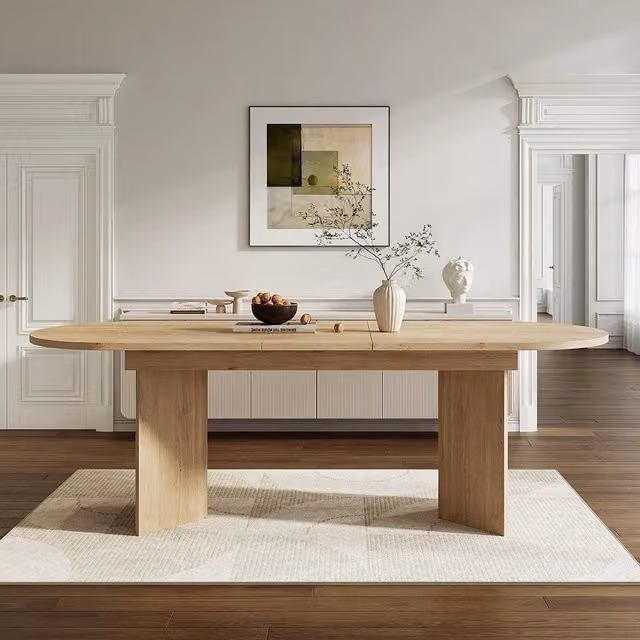Tavolo allungabile per 6-8 persone - Xylo - 160/200x90 cm - Colore quercia - Stile semplice
