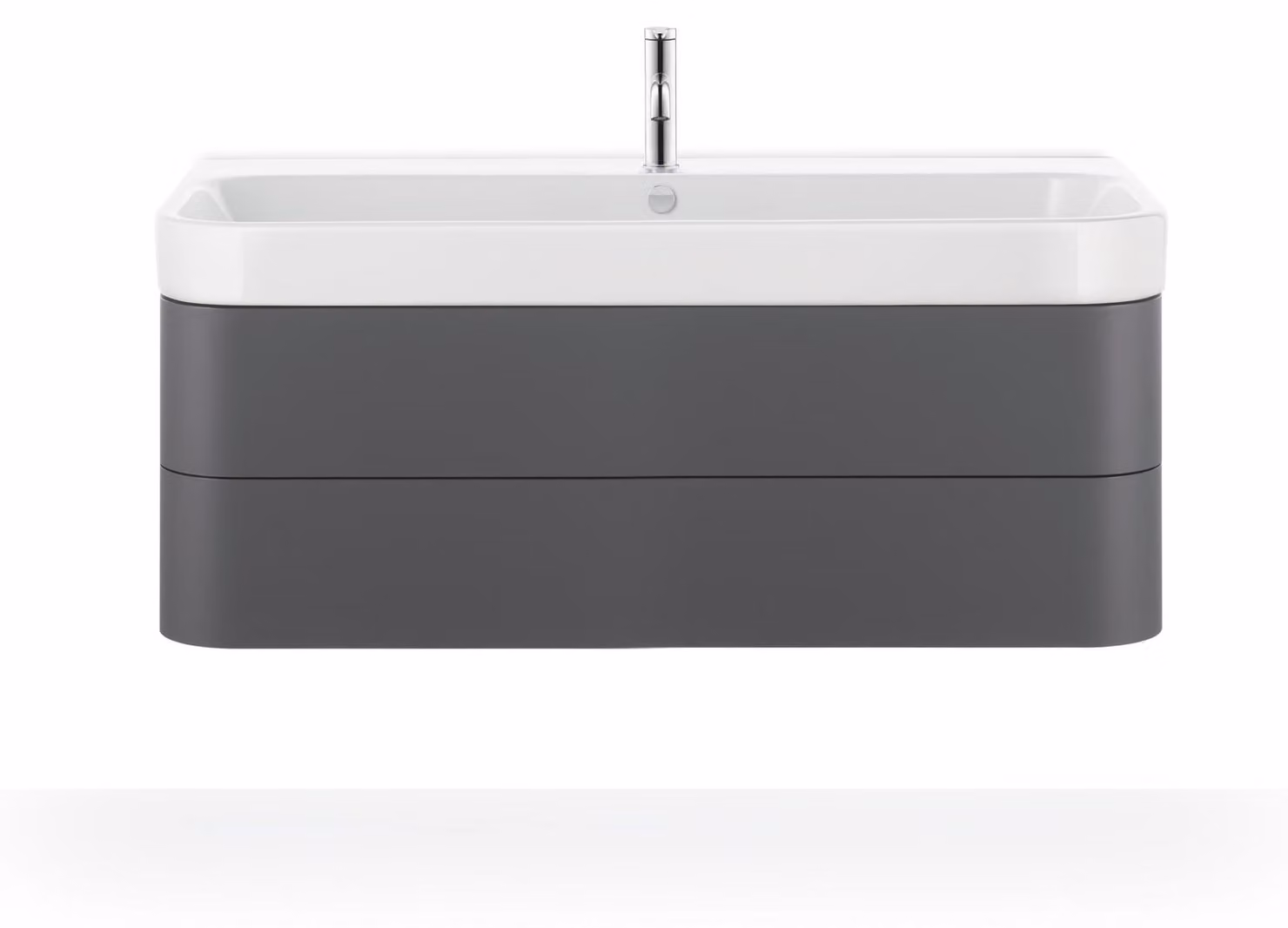 Duravit Meuble lavabo Happy D.2 231812, 120cm avec trop-plein, avec table de robinetterie, 1 trou de robinet, 2318120000, 2318120000