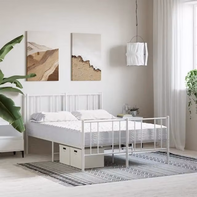 Materasso in Schiuma Bianco 140x200 cm Durezza H2 H3