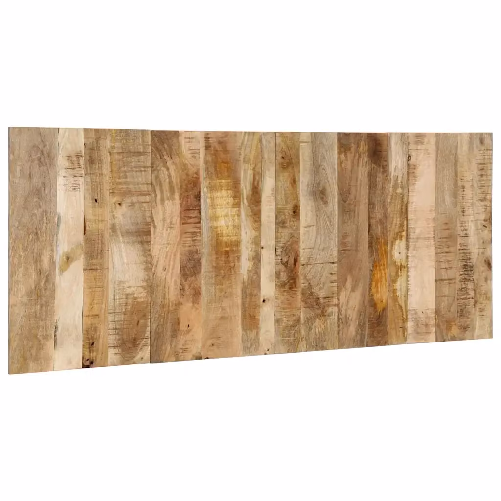 Testiera per letto vidaXL in legno massello di mango grezzo marrone, larghezza: 200 cm – 2