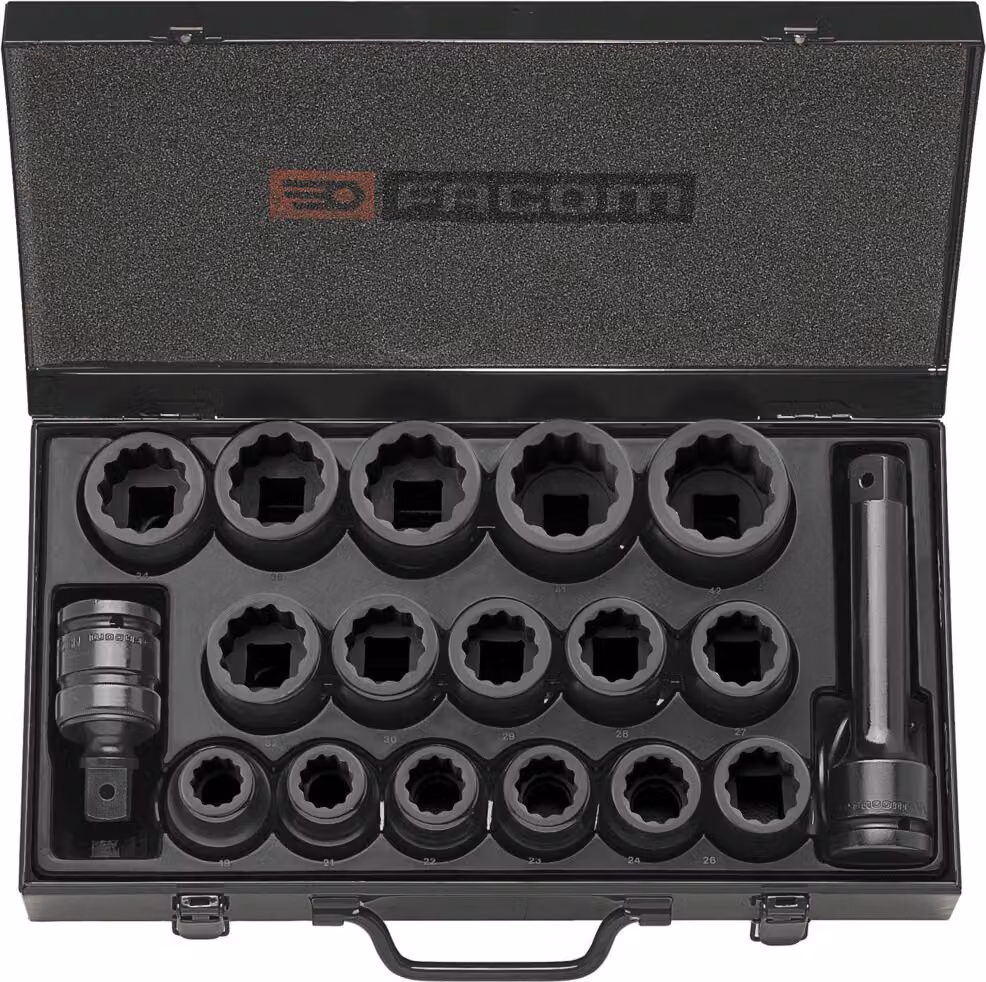 Facom IMPACT-Steckschluessel 3/4Z, Set 18-tl
