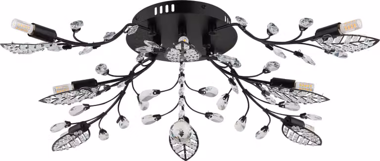 GLOBO Illuminazione Plafoniera JANIS DH 76x25 cm nero Lampada da soffitto