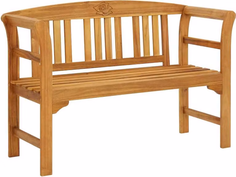 The Living Store Panca da giardino 114 cm in legno massiccio di acacia