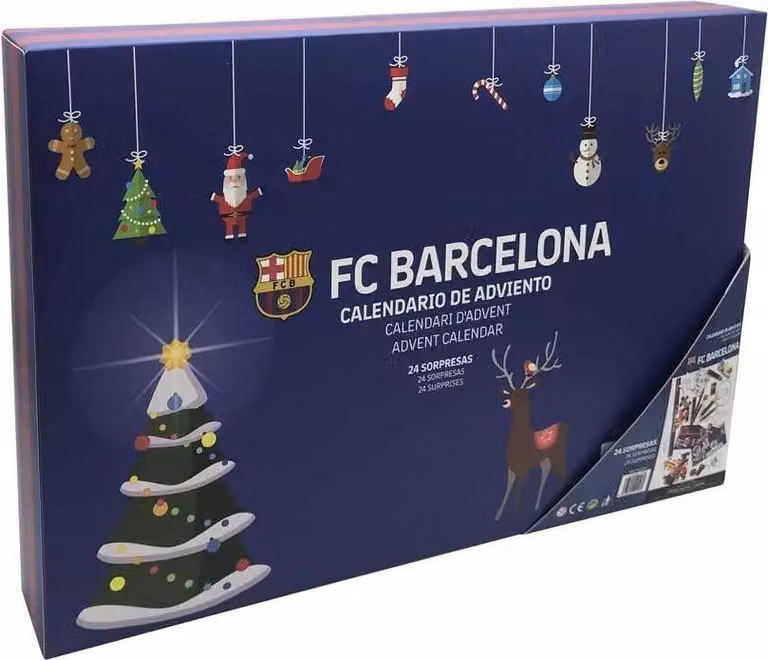 Calendario dell'Avvento Fc Barcelona Trasparente Trasparente Taglia Unica
