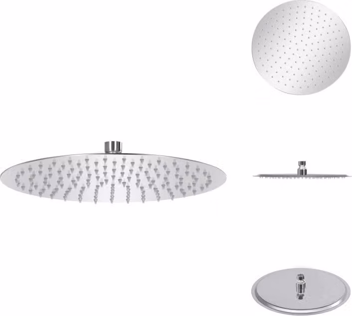 vidaXL Doccia a pioggia 304 acciaio inox 30 cm rotonda - Soffioni doccia