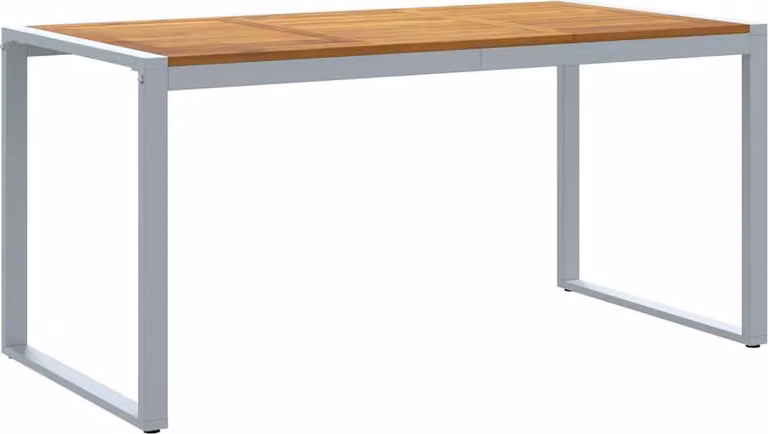 Tavolo da Giardino Grigio 160 x 80 x 75 cm
