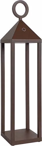 Lampada da Tavolo Portatile LED PICNIC Rossini Group, Colore Marrone, IP54, 2,2W, 2700K, Altezza: 43 cm