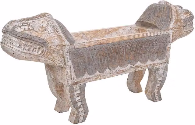 Ciotola Wanderlust Deco in legno marrone stile rustico L: 80 cm, P: 17 cm, H: 40 cm