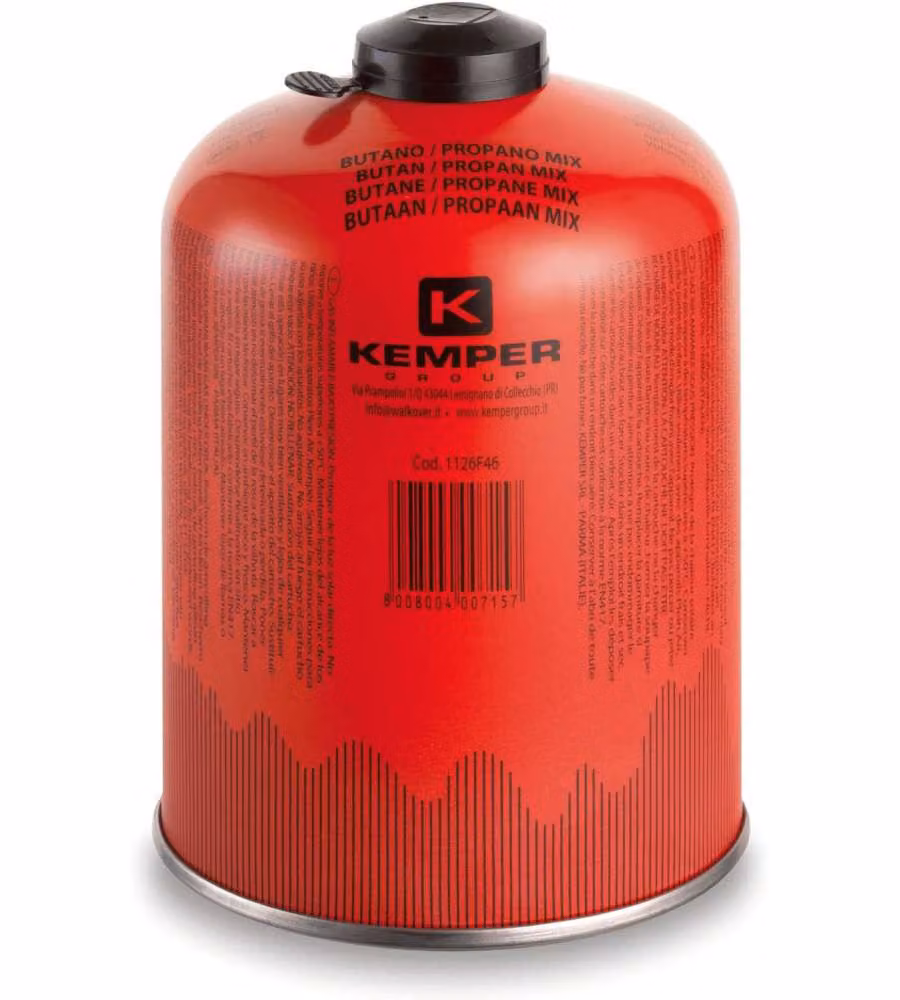 Kemper Cartuccia Gas Valvolata Rossa 460g - Propano Butano