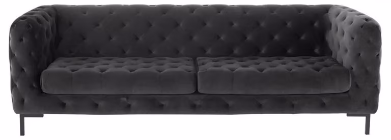 Chesterfield Sofa Couch Polster Leder Couchen Garnitur 3 Sitzer