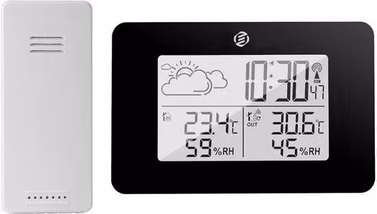 Stazione meteorologica digitale per interni ed esterni - Igrometro - Termometro - Misuratore di umidità - Versione avanzata