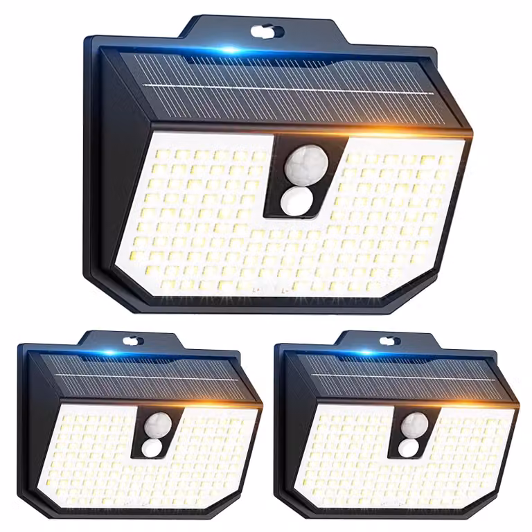 Lampada da esterno a LED con sensore di movimento, 3 modalità, impermeabile IP65, 6000 K