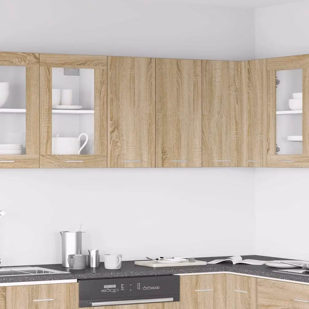 Pensile da cucina moderno vidaXL Lyon Rovere Sonoma marrone L 60 cm x P 31 cm x H 60 cm