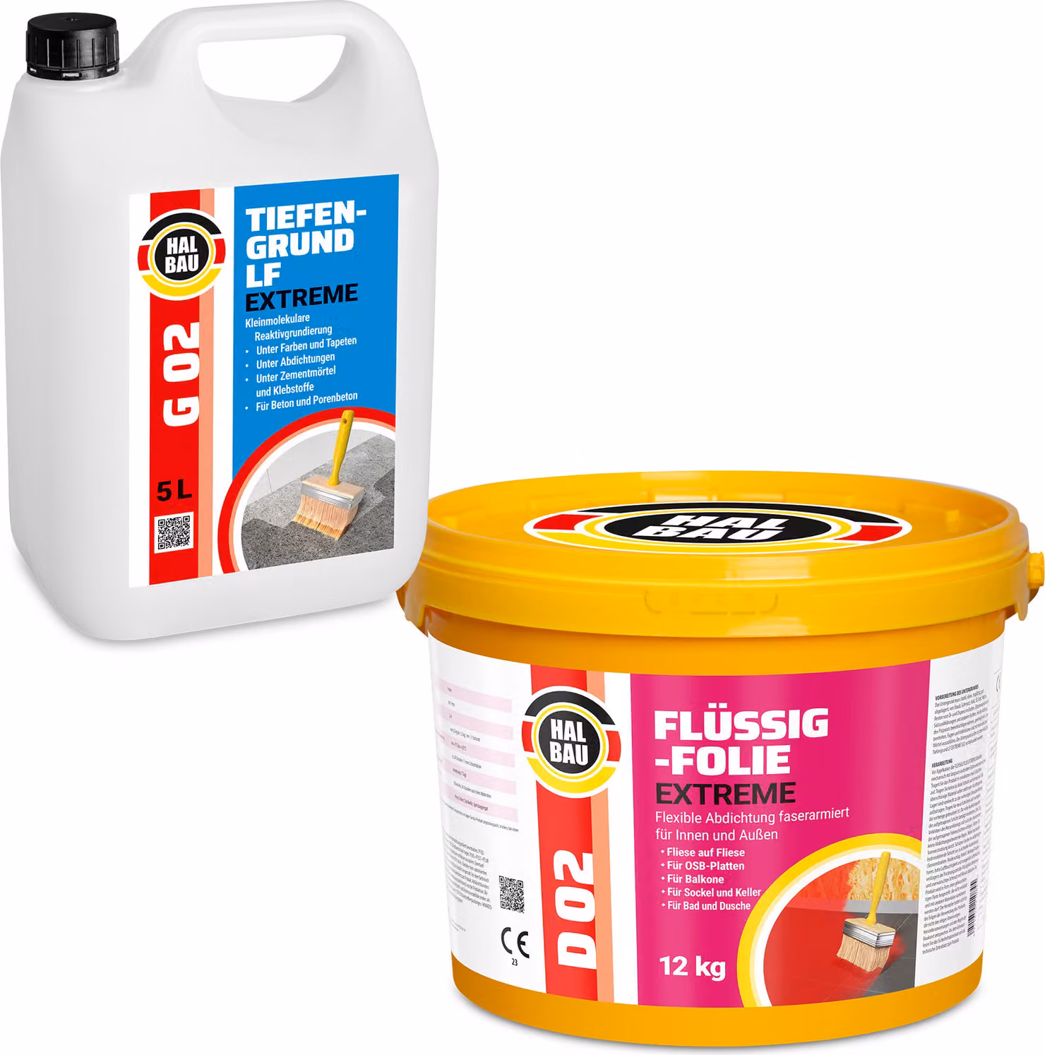 Membrana liquida 12 kg, sigillante, fondo isolante per balconi, bagni, primer 5L, per uso esterno e interno, modello H203