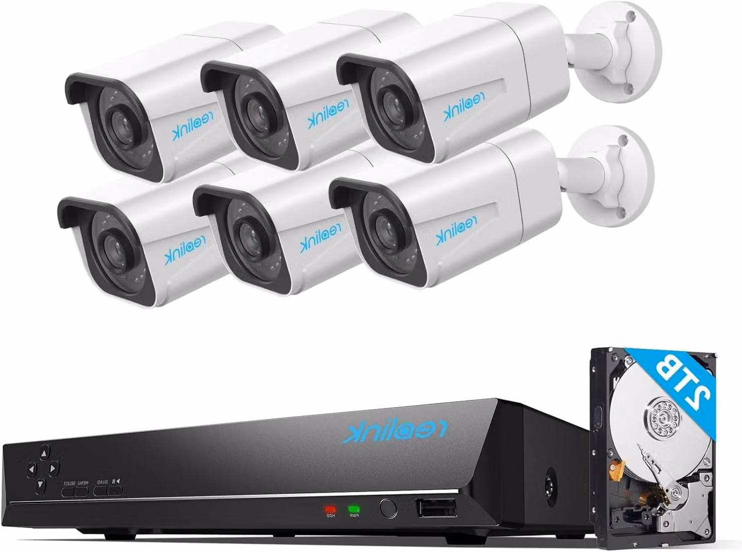 Sistema di videosorveglianza 4K PoE – Telecamera di sicurezza – Registratore NVR – Telecamera IP – Kit di videosorveglianza