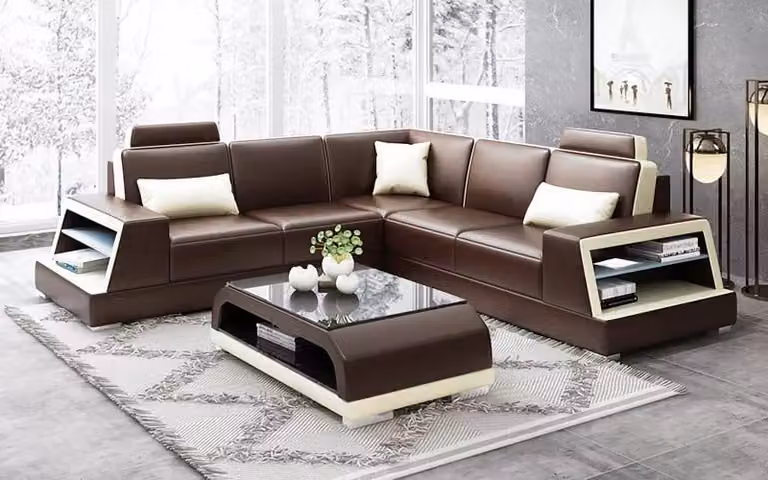 Wohnzimmer Ledersofa Ledercouch Ledersofas Couch Garnituren Sofa Wohnlandschaft