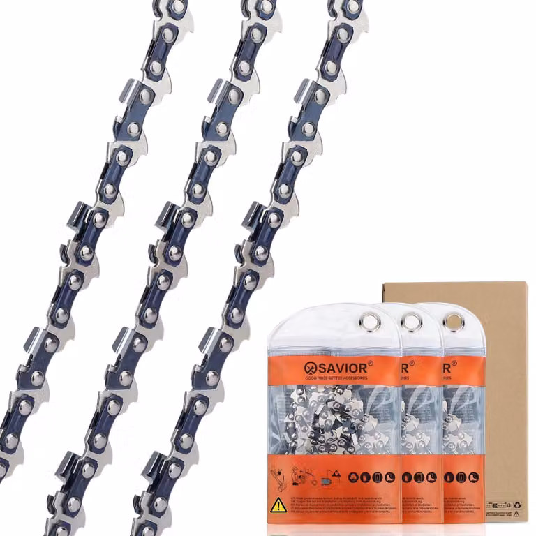 Omgoods - Set di 3 catene per motosega, compatibili con lame da 40 cm