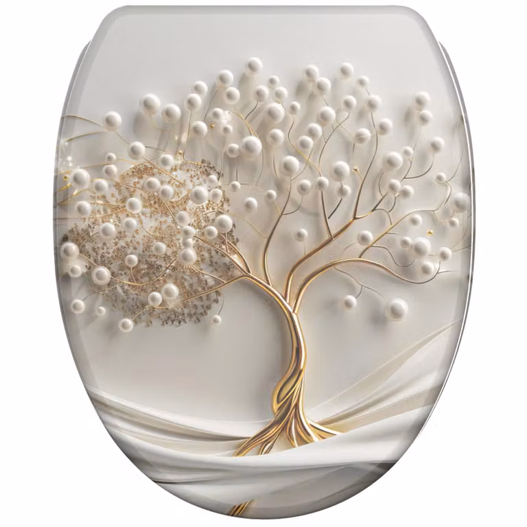 SANILO® Sedile per WC con chiusura morbida e sgancio rapido Tree of Life, coperchio per WC direttamente dal produttore, sedile per WC, sedile per WC, sedile per WC, coperchio per WC