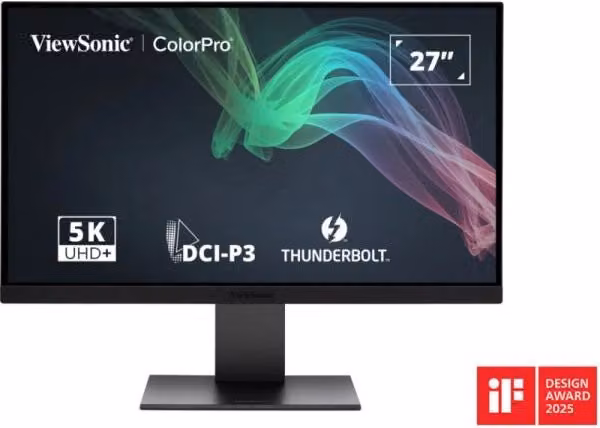 Monitor PC Viewsonic VP2788-5K da 27 pollici 5K Ultra HD LED IPS Nero con USB-C, HDMI e DisplayPort