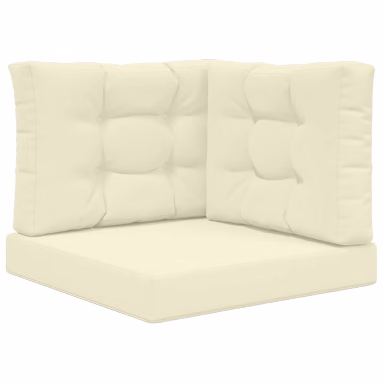 vidaXL Cuscino quadrato per divano da esterno in poliestere beige L 60 cm x P 60 cm x H 60 cm