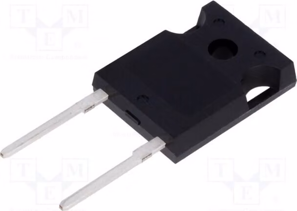 1 x Diodo: Raddrizzatore, montaggio su telaio, 20A, 1,2kV, Corrente di impulso inversa massima: 150A, involucro TO247-2, modello DHG20I1200HA, universale