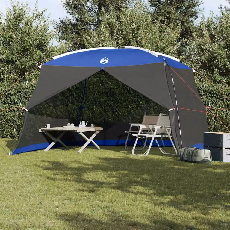 Tenda zanzariera vidaXL blu in poliestere e fibra di vetro L/P/H: 380 x 380 x 225 cm