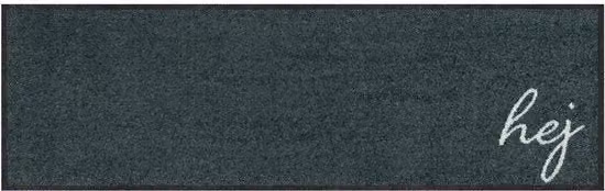 Tappeto antiscivolo MOCAVI in poliammide grigio, lavabile e resistente alle intemperie, ideale per interni ed esterni, L: 100 cm x P: 30 cm