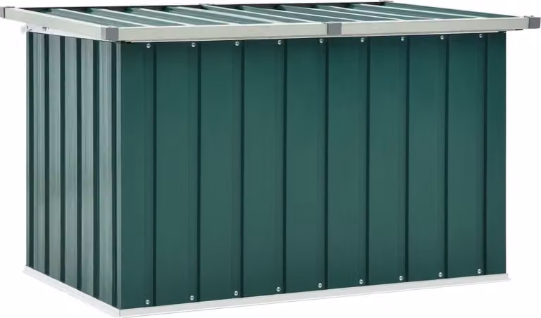 Baule da giardino verde 109x67x65 cm