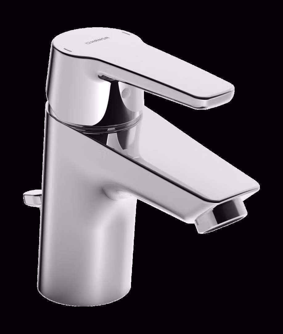 HANSA HANSAPOLO Mitigeur de lavabo, avec garniture découlement, raccord tubes en cuivre, saillie 103mm, 46530090, 51402193, 51402193