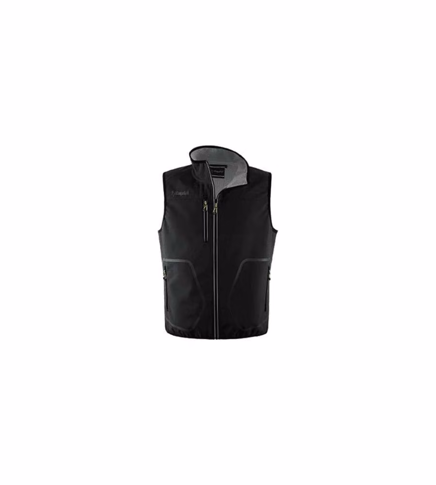 KAPRIOL Gilet Tech Nero/Silver M Idrorepellente Antivento per Lavoro