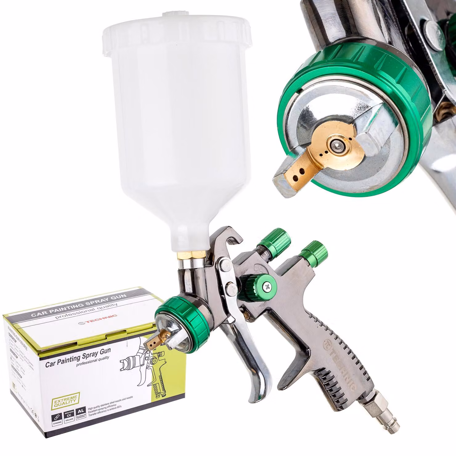 Pistola a spruzzo LVLP con ugello 2,0 mm Technic H-898P