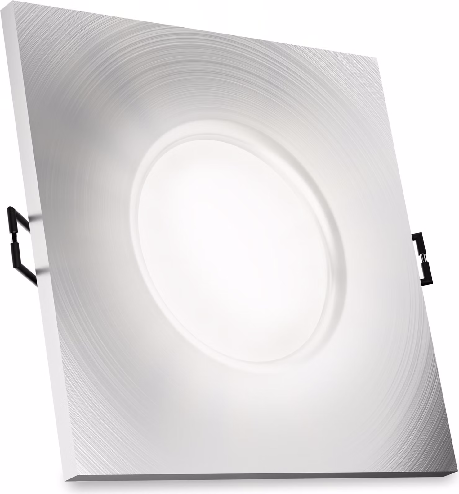 SSC-LUXon BEDA luce da incasso LED piatta IP65 con modulo LED sostituibile 4W bianco neutro - luce da incasso bagno argento 230V per bagno doccia