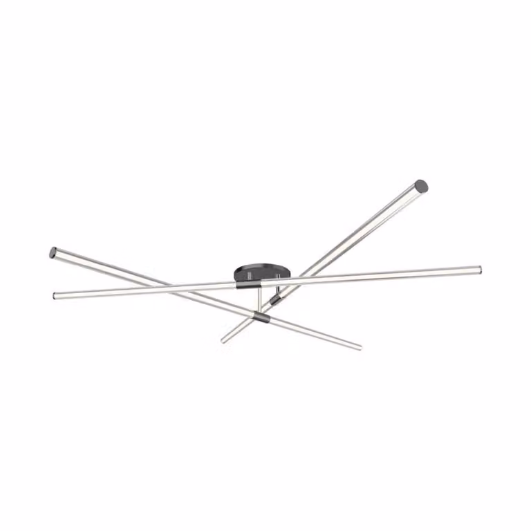 Lampada da soffitto a LED LAUTARO 18 W, 3000 K, 1800 lm, plastica nera opaca e bianca, dimensioni: 11,5 x 60 x 56,6 cm, IP20, Zuma Line