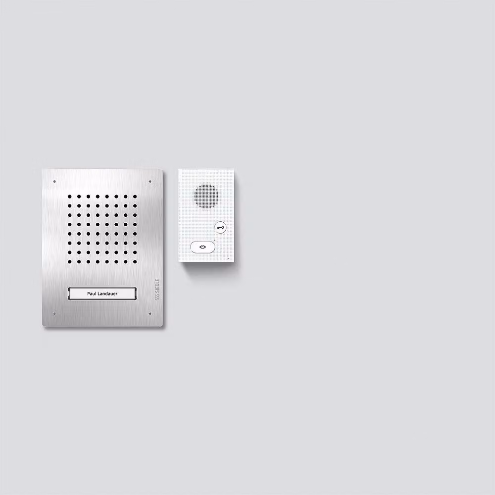 SIEDLE & SÖHNE Set audio Siedle SET CLAB 850-1 E/W Siedle Classic acciaio inox/bianco