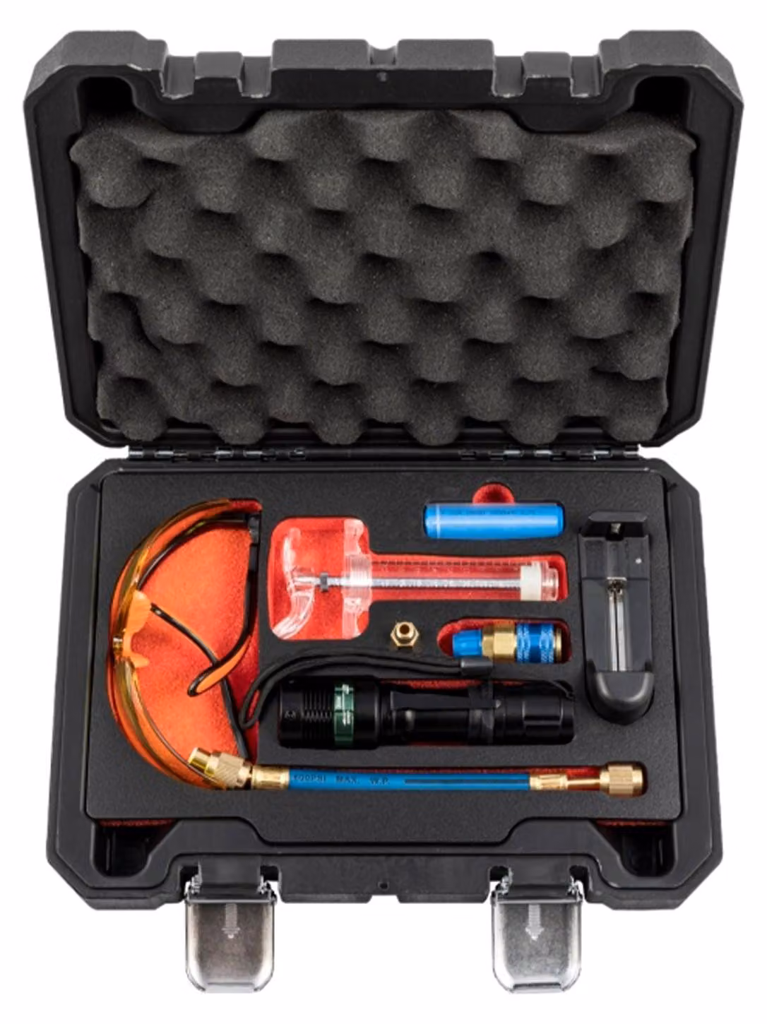 Set-kit torcia UV per rilevamento perdite con accessori, per condizionatori, rilevatore di AC accurato per auto